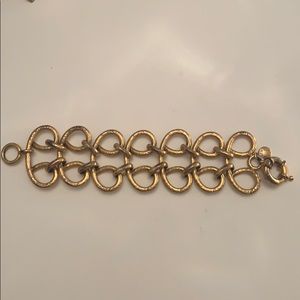 J.Crew Woven Gold Plated Bracelet